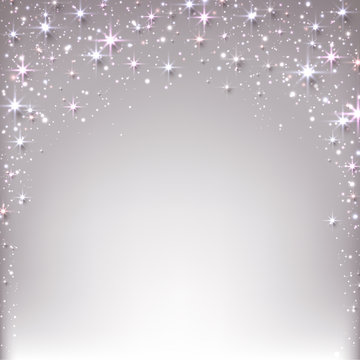 Christmas starry background with sparkles.