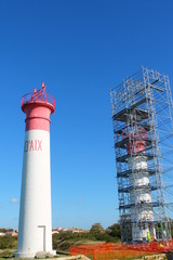 Réparation du phare de l'ile d'Aix