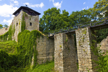 Fototapeta na wymiar Ruin of castle Lukov in area Zlin in czech republic