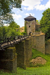 Ruin of castle Lukov in area Zlin in czech republic