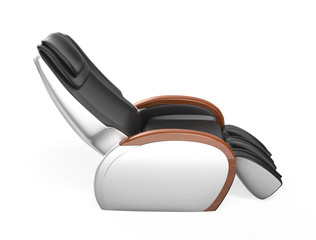 Side view of massage chair, clipping path available