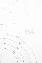printed technical drawing