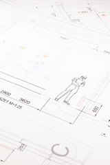 printed technical drawing
