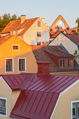 Rooftops of medieval town Visby