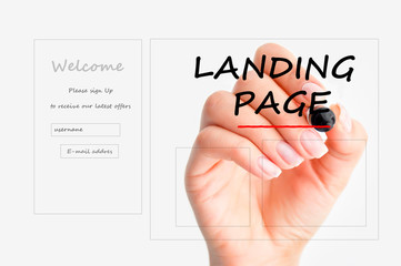 landing page