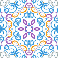 Medallion circular design.