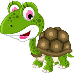 Cute turtle posing