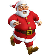 3d cartoon santa