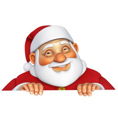 3d cartoon santa
