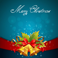 Christmas celebration sparkling postcard © Yuzach