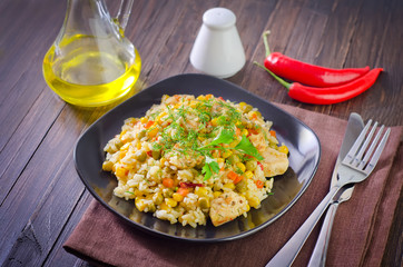 rice with meat