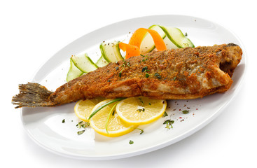 Fish dish - fried trout