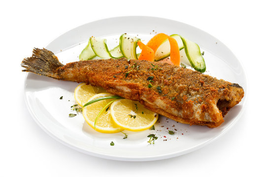 Fish dish - fried trout