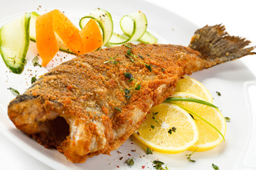 Fish dish - fried trout