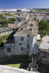 Aigues-Mortes a fortified city in France..