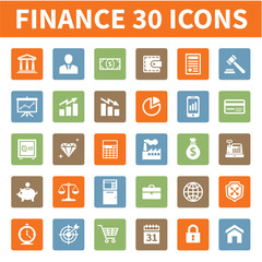 Finance & Business 30 Vector Icons