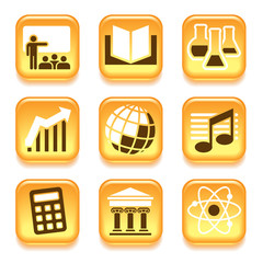 Science and education icons