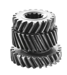 Differential gears isolated on white background