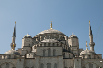 Fototapeta na wymiar Sultan-Ahmed-Moschee, Istanbul, Türkei
