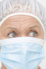 Close up  female medical nurse