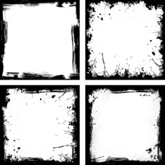 Four black frames