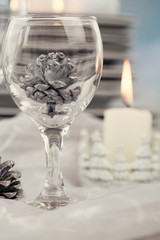 Christmas table setting