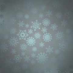 Naklejka premium Christmas background with snowflakes