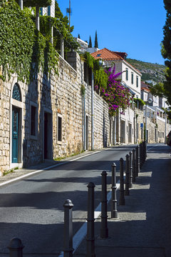 street of the city of Dubrovnik, Croatia