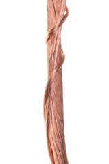 Red copper wire symbol of power transmission