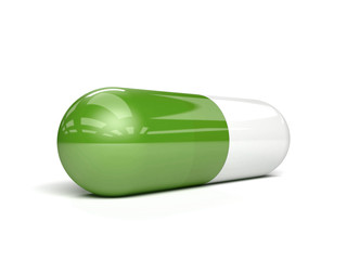 Medical pill. Concept 3D illustration.