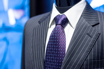 Formal suit in fashion concept