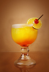 Yellow and Red Summer Drink