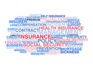 Insurance. Word cloud concept - 58144534