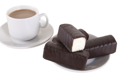 Cottage cheese with chocolate