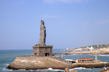 Thiruvalluvar statue. Kanyakumari, Tamilnadu, India.