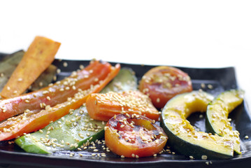 grill vegetable isolated