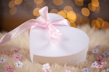 Present with pink bow