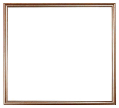 narrow bronze painted wooden picture frame