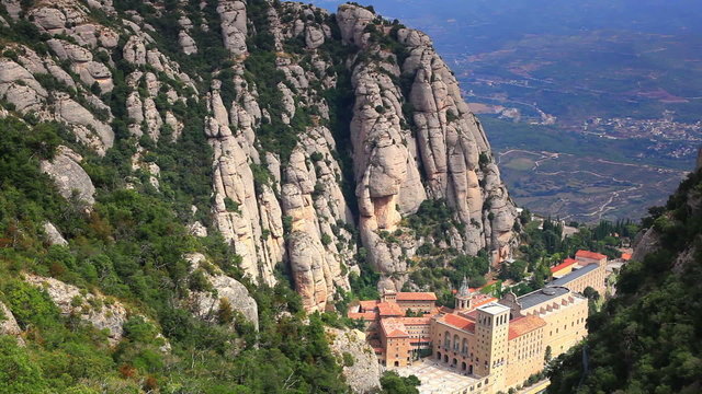 Montserrat mountain and abbey.