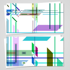Vector business-card set for your design, abstract Illustration.
