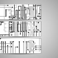 Vector web element for your design, circuit board Illustration.