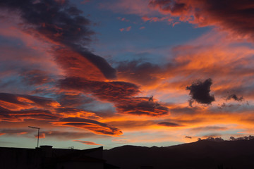 Sunrise over the Sierra Nevada