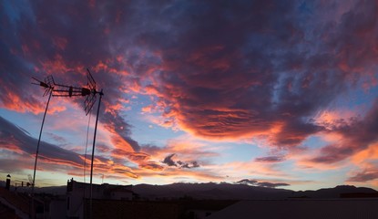 Sunrise over the Sierra Nevada