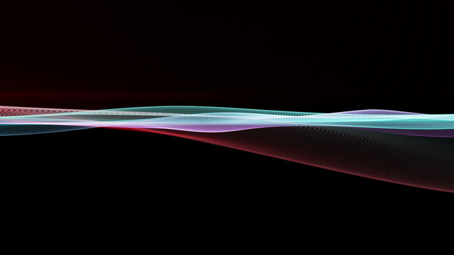 fantastic animation - wave object in motion &ndash; loop HD