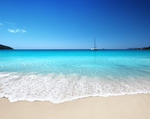 Panele Szklane  Plaża Anse Lazio na wyspie Praslin, Seszele