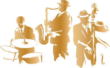 Jazz Trio - obrazy, fototapety, plakaty