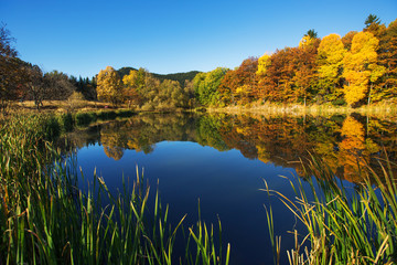Mountain lake,  autumn shot