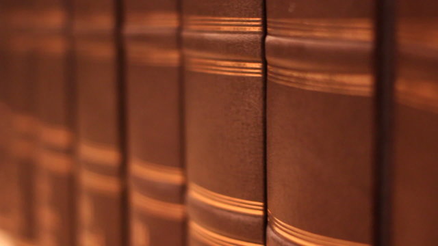 Book with a luxurious leather binding