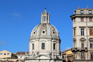 Fototapeta na wymiar Dome Church, Rome, Italy