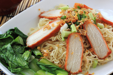 BBQ Pork with Egg Noodle